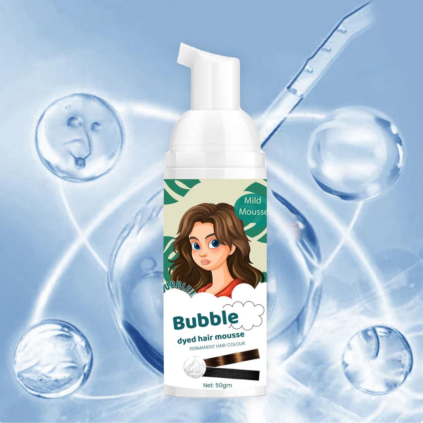 Bubble Dyed Hair Mousse pack