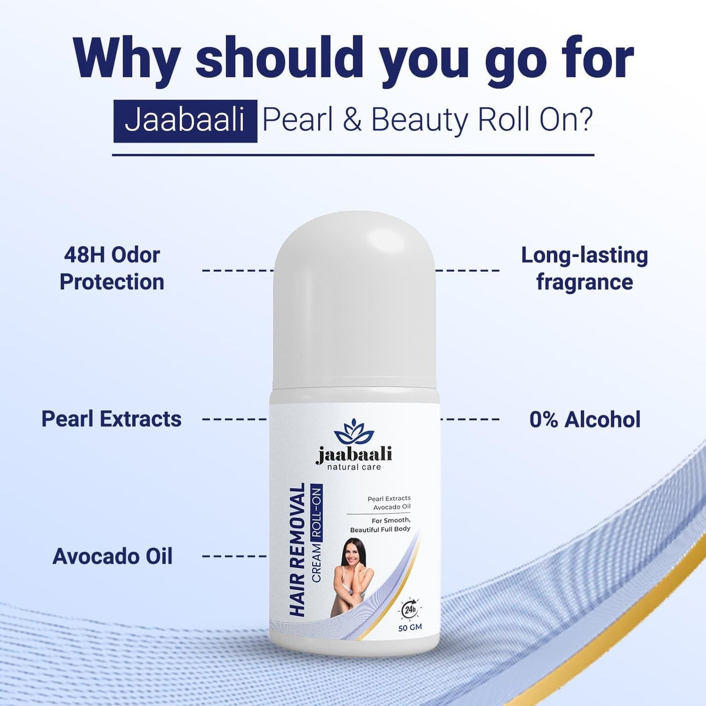 Hair Removal Cream Roll On 50g