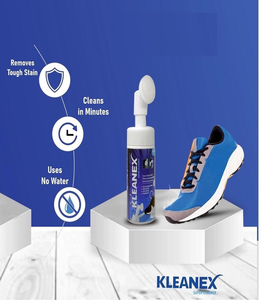Shoe Cleaning Foam Without Wash With Attached Silicon Brush