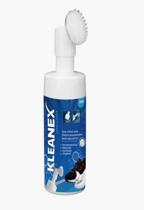 Shoe Cleaning Foam Without Wash With Attached Silicon Brush bottle