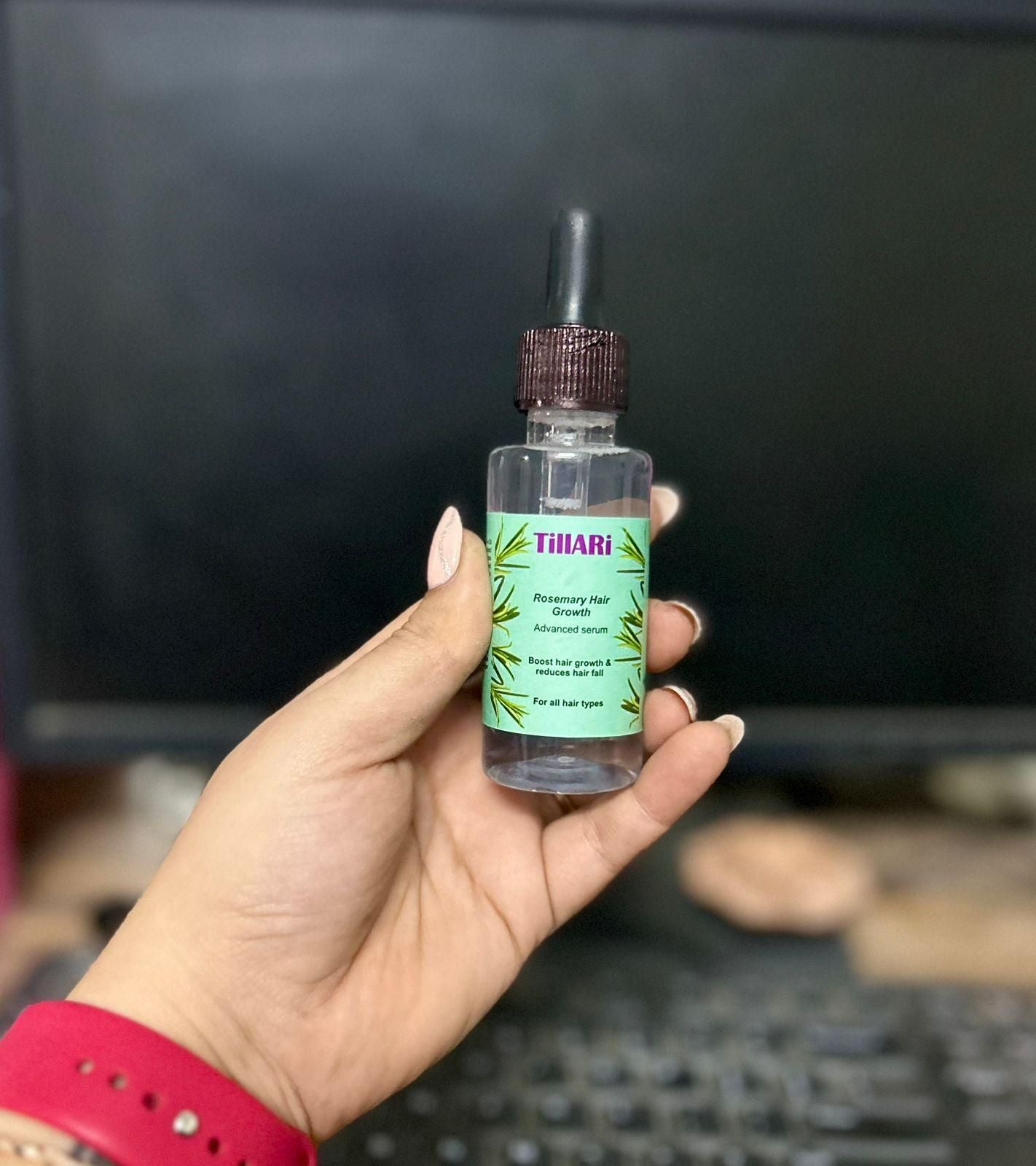 Tillari Rosemary Hair Growth Serum bottle