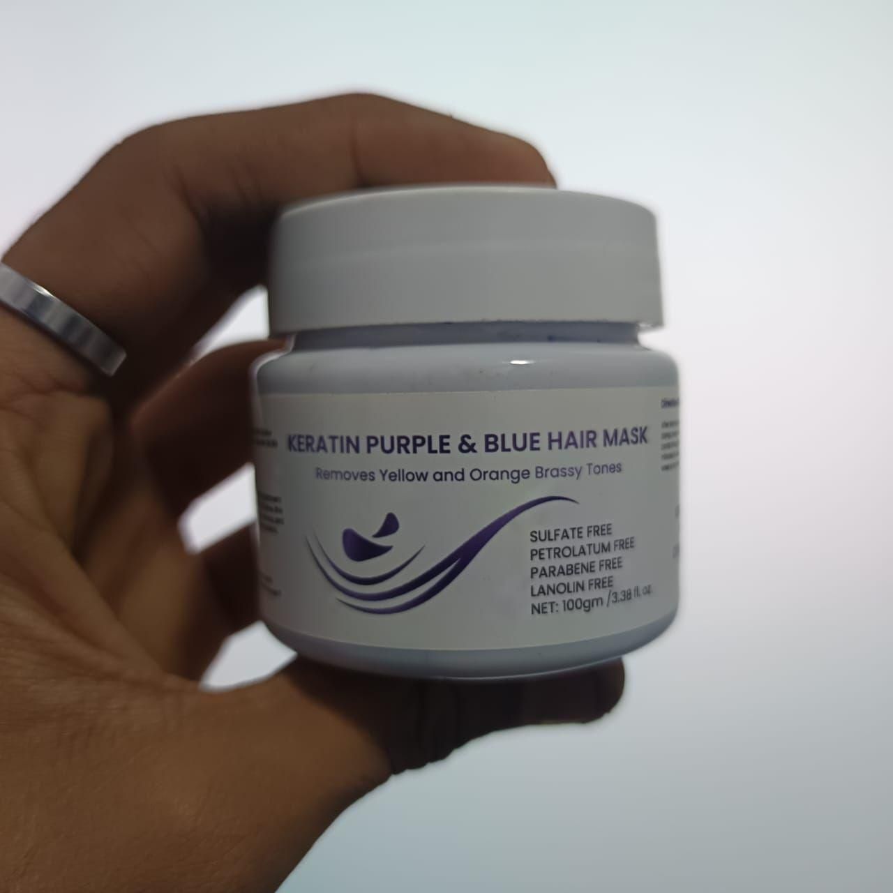 Keratin Purple and Blue Hair Mask front