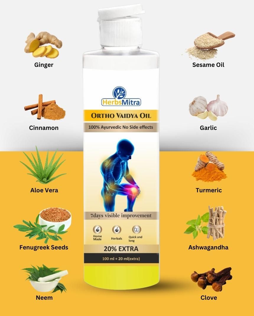 Ayurvedic Ortho Vaidya Oil 120ML (Pac of 2)