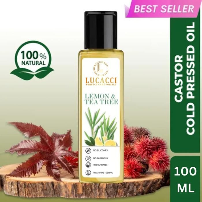 Lucacci Lemon & Tea Tree Body Massage Oil natural