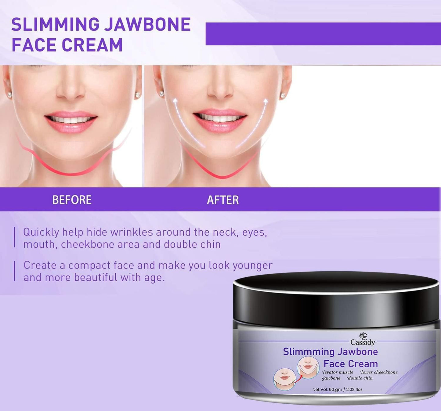 CASSIDY Slimming Jawbone Face Cream 60gm