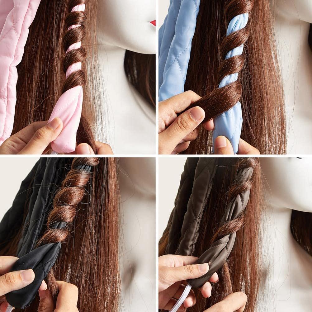 Heatless Hair Curler with Octopus Satin Design Headband how to use