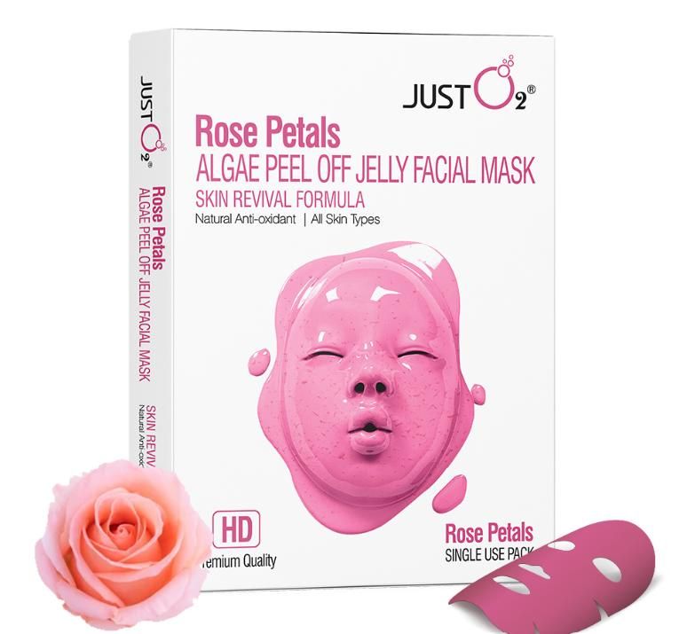 Rose Petals Algae Peel Off Jelly Facial Mask pack