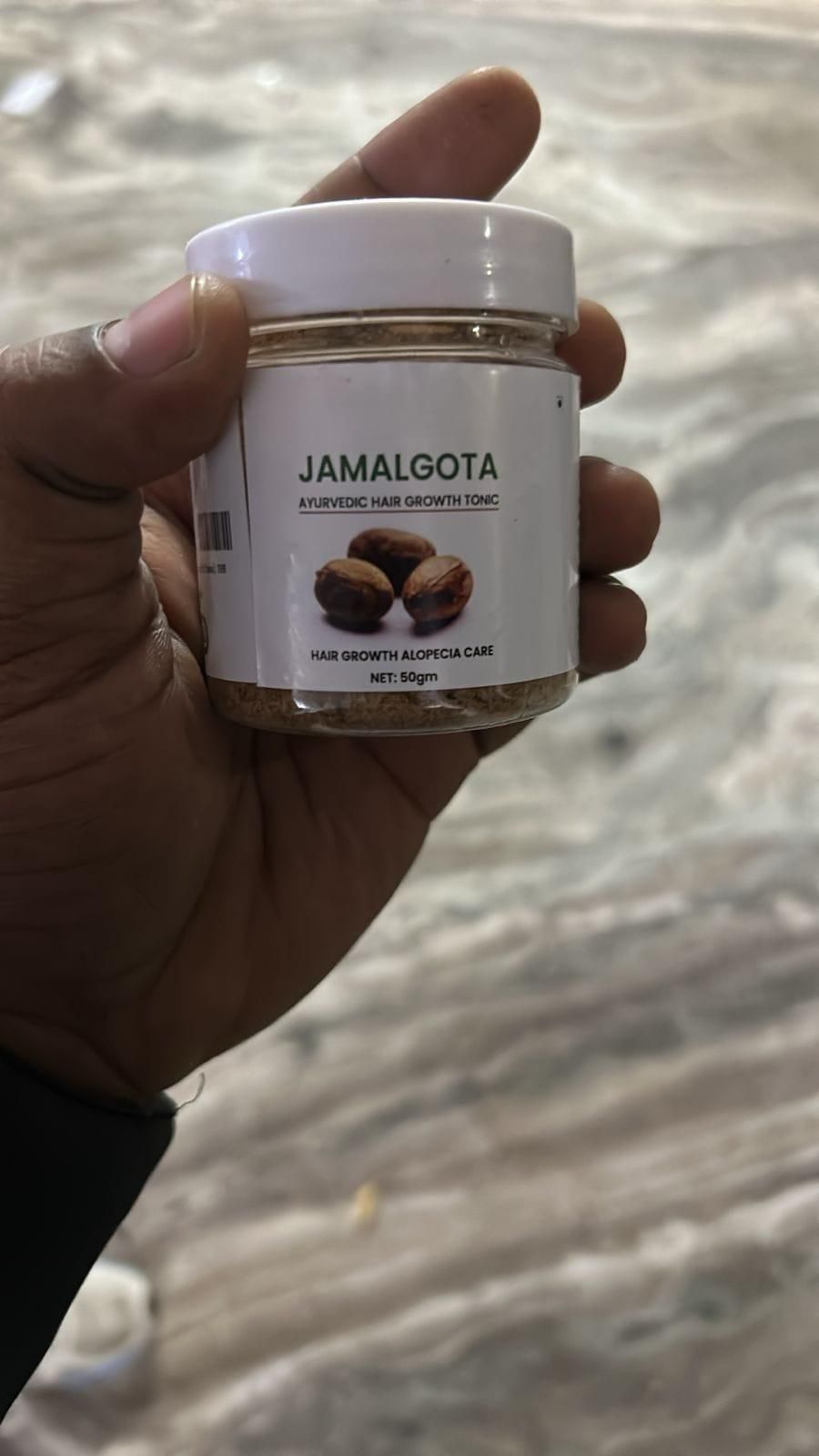 Jamalgota Ayurvedic Hair Growth Powder Jar