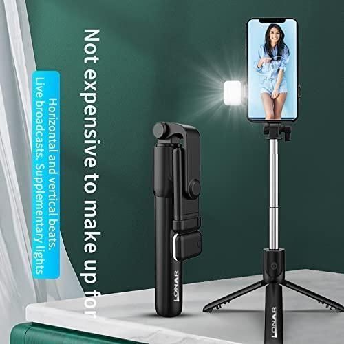 Extendable Flash 3-in-1 Selfie Stick Tripod with Bluetooth Remote horizontal