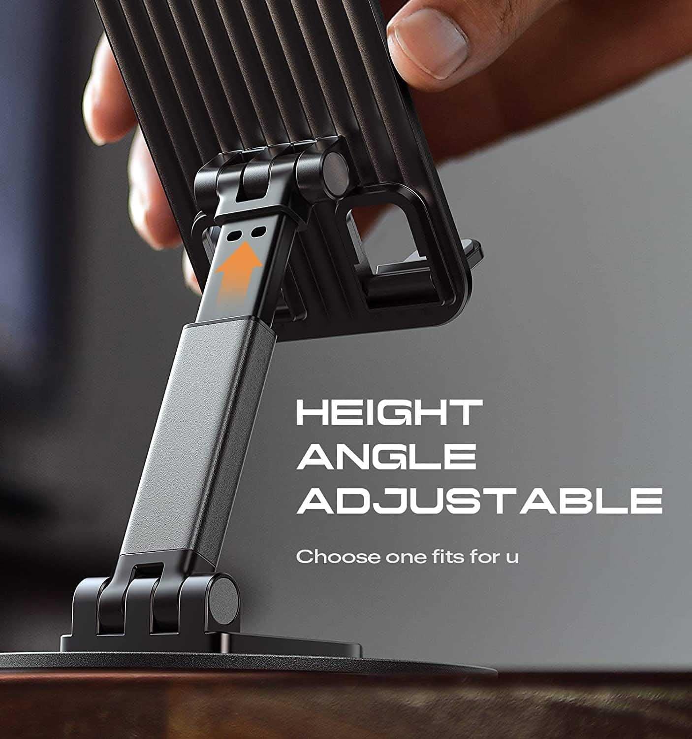 Mobile Phone Stand 360 degree Rotation Height and Angle adjustable