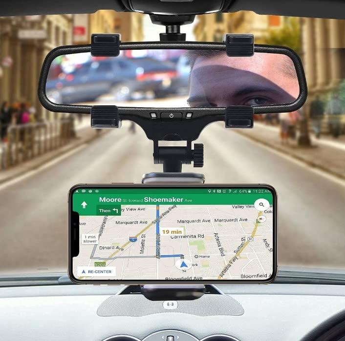 Rearview Mirror Phone Holder for Car front