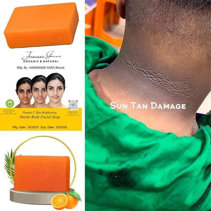 Lucacci Sinche Kojic Skin Whitening Facial Body Soap for Women & Men sun tan damage