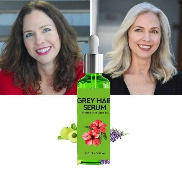 Anti Grey Hair Serum Organic model compare