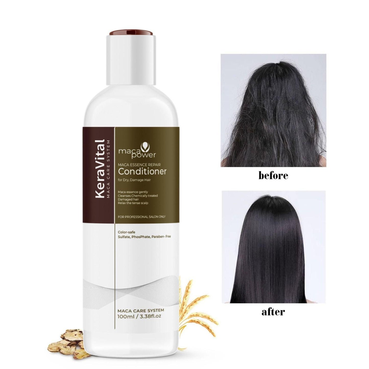 Karseell Hair Repair Set: Shampoo & Conditioner with Maca Care System (Pack of 2)