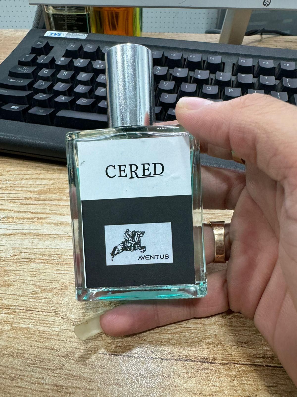 CERED Aventus Perfume 50ML in hand