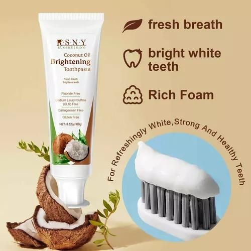 Coconut Oil Brightening Toothpaste  100 gm