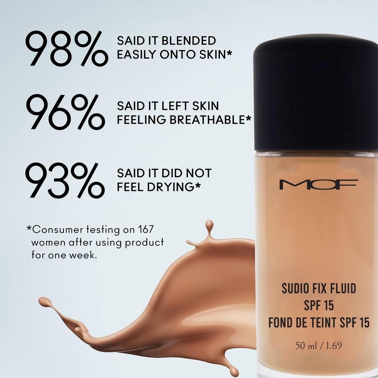 MOF Studio Fix Fluid SPF 15 result