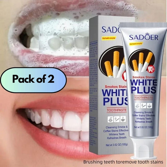 Smoke Stains White Plus Toothpaste pack