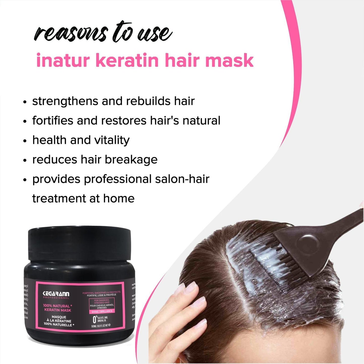 Ultra Repairing Hair Mask with Keratin for Damaged and Stressed Hair (Pack of 2)