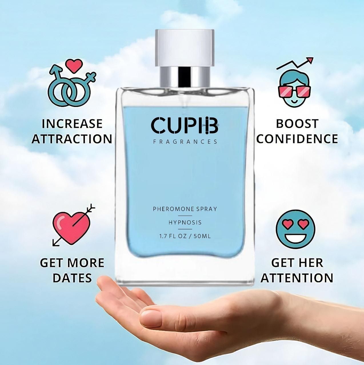 Cupid Pheromone Cologne for Men 50 ML benefits