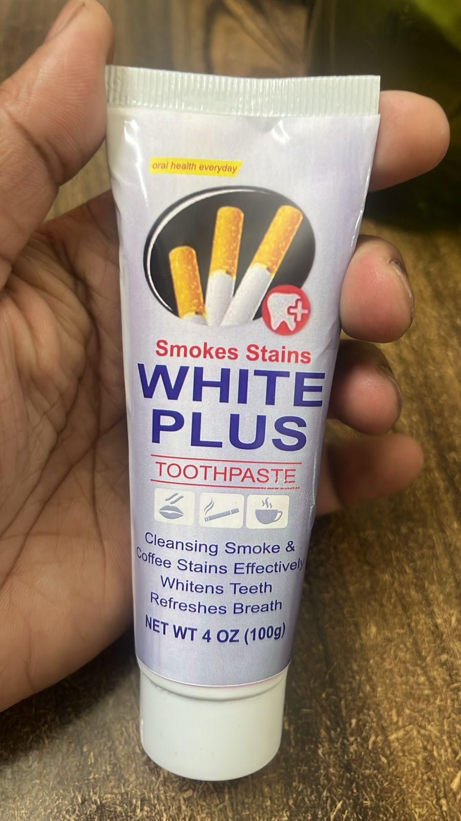 Smoke Stains White Plus Toothpaste 