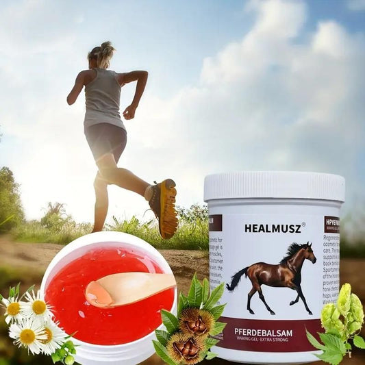 Extra Strong Chestnut Horse Balm Gel for Heating Massage Cream model