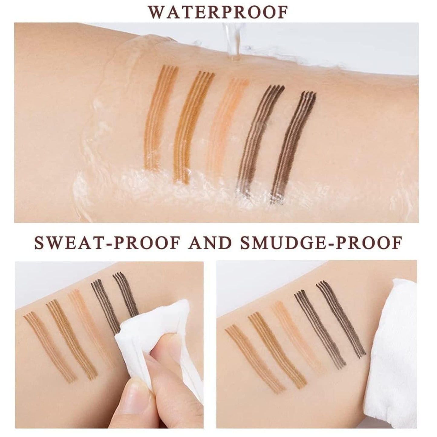 Waterproof 4 Points Microblading Eyebrow Pen with a Micro-Fork Tip Applicator waterproof