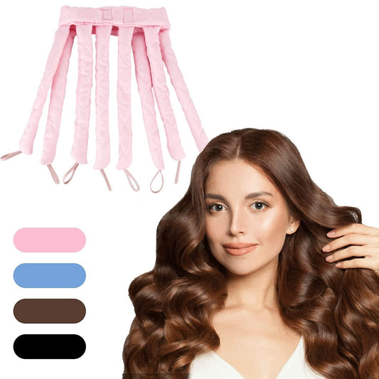 Heatless Hair Curler with Octopus Satin Design Headband color