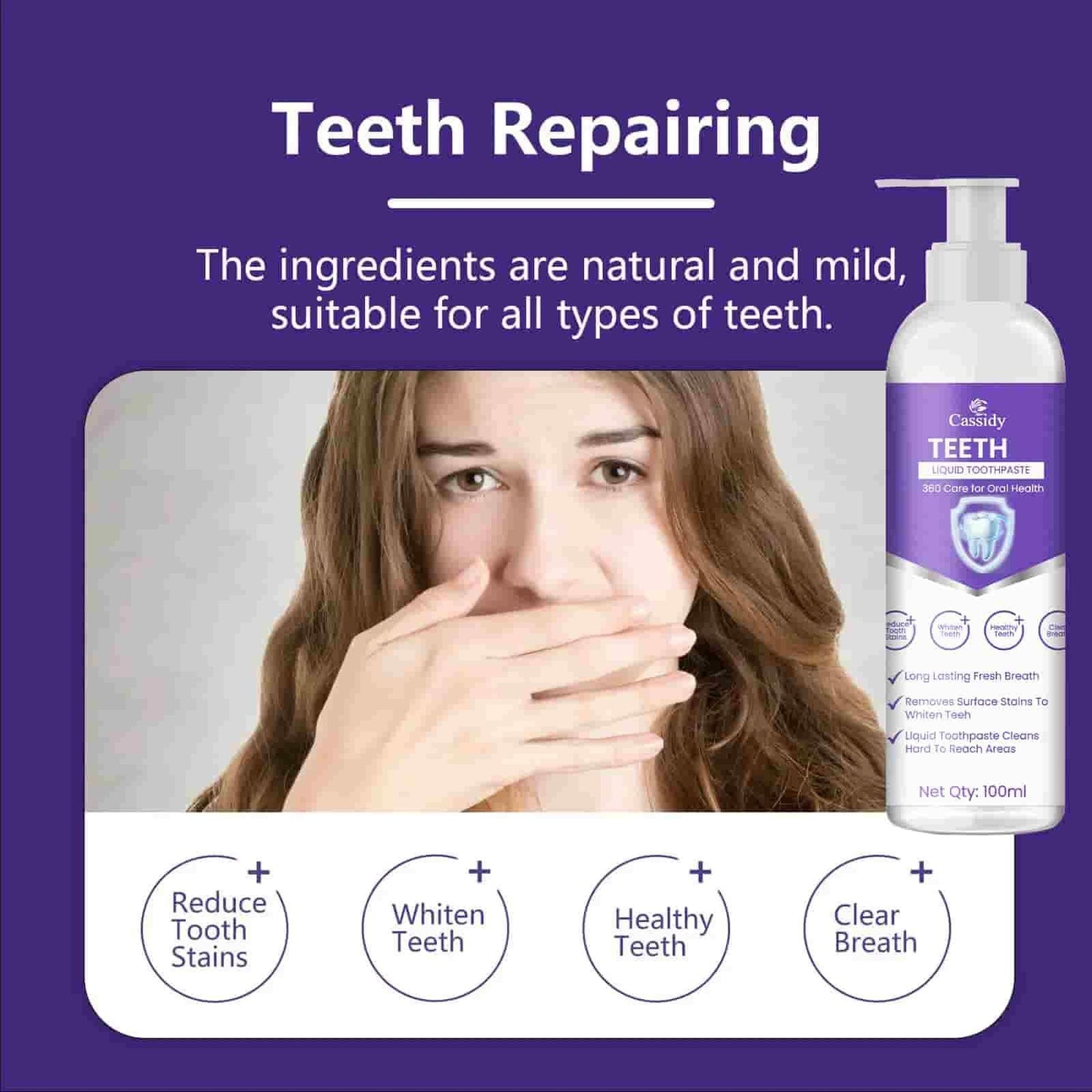 Cassidy Teeth Liquid Toothpaste  benefits