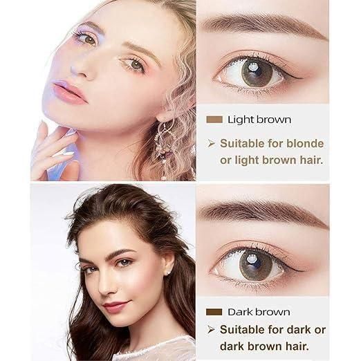 Waterproof 4 Points Microblading Eyebrow Pen with a Micro-Fork Tip Applicator shade