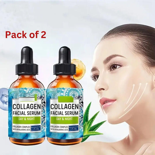 Collagen Facial Serum Day and Night (Pack of 2)