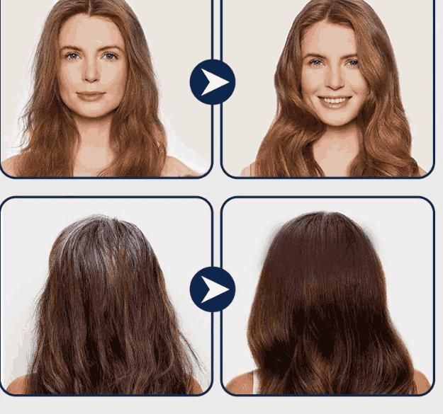Mild Formula Long Lasting Hair Dye after before
