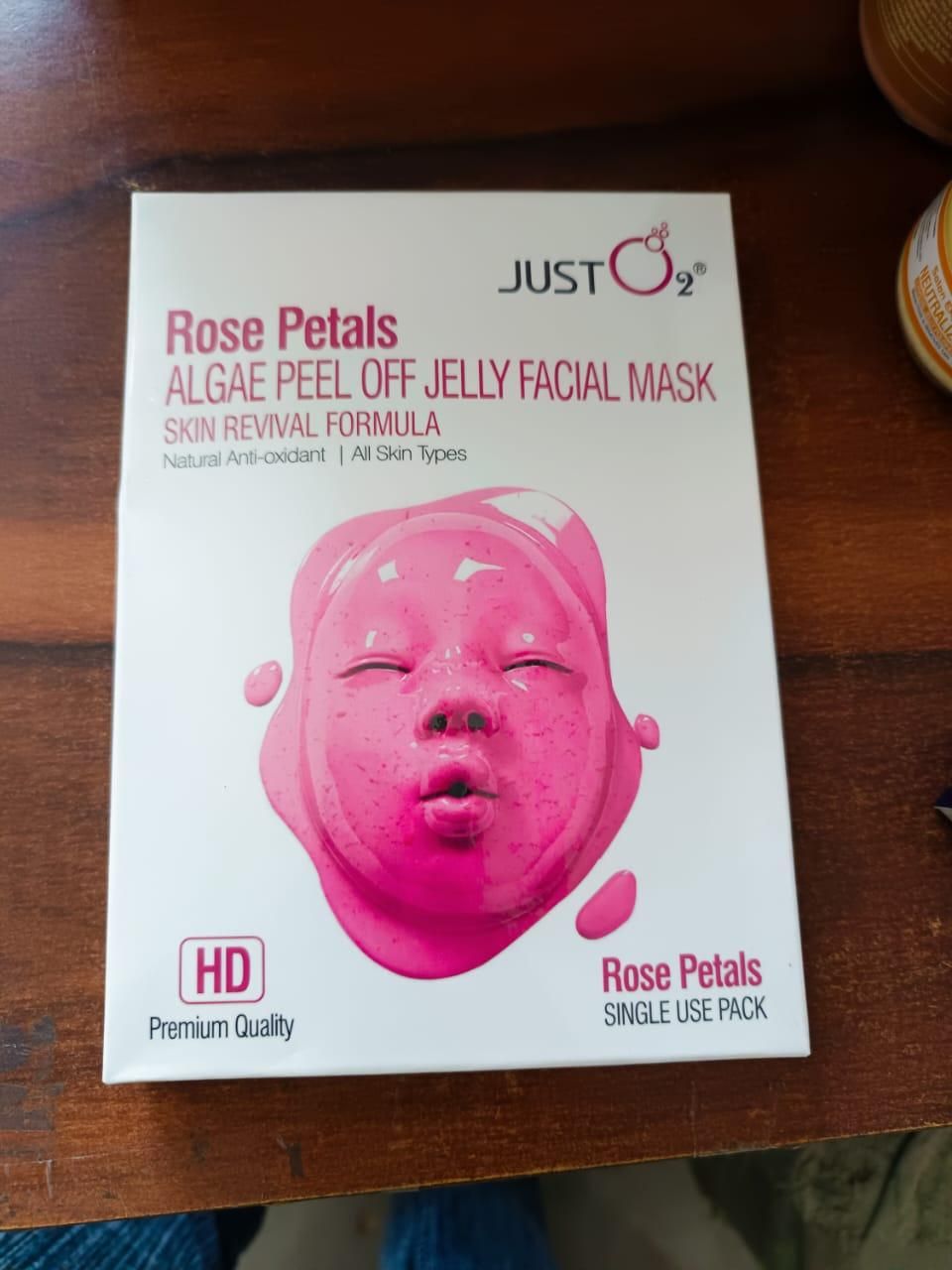 Rose Petals Algae Peel Off Jelly Facial Mask box