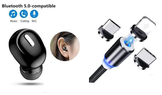 Bluetooth Earphone with 3 in 1 Magnet Cable component