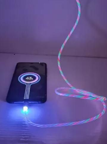 Fast 3 in 1 Multiple Pin With LED Light Magnetic Charging Charging Pad - Assorted color 4
