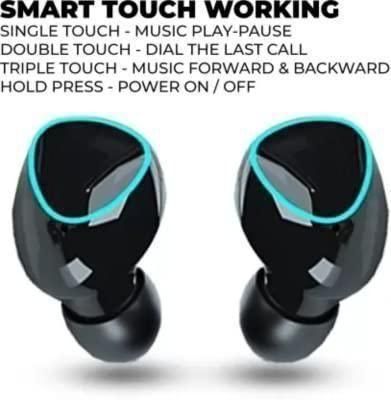 M10 TWS Wireless Earphone Touch Bluetooth Earplugs in The Ear Stereo Sport Headsets Noise Reduction Headphones with Digital Display Black touch