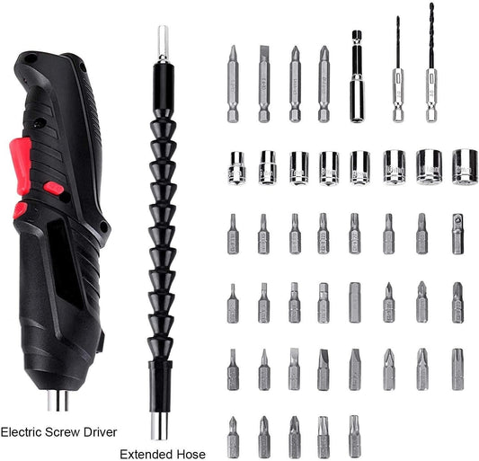 Metal Electric Screwdriver with 47 pcs Screwdriver Bit Set 2