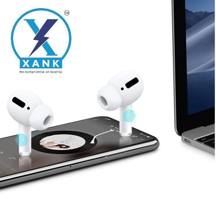 XANK Air-pods Pro with Wireless Charging Case with Sensor Enabled Bluetooth Headset (White, True Wireless) compitable
