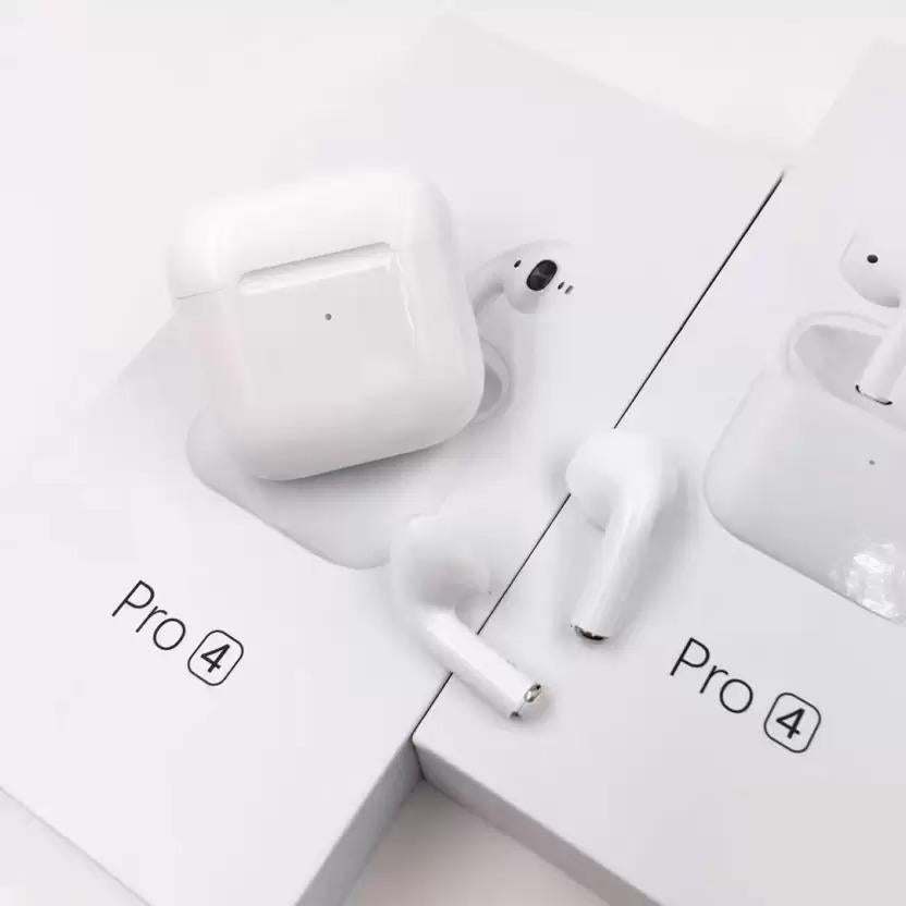 XANK Pro 4 Earbuds-Bluetooth Headset (Multicolour, True Wireless) white color
