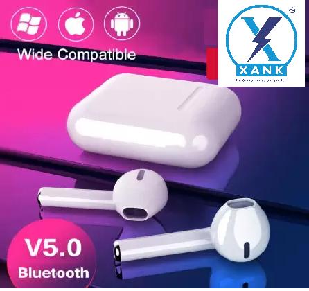XANK TWS i12 Bluetooth Earphone with Portable Charging Case (White, True Wireless) 5.0